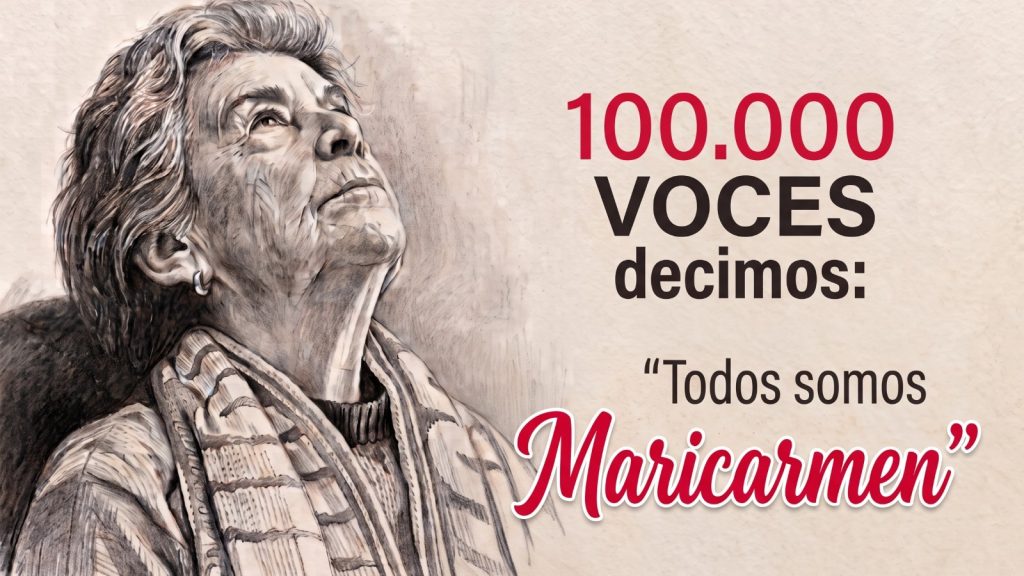100.000 voces diciendo: “Todos somos Maricarmen”